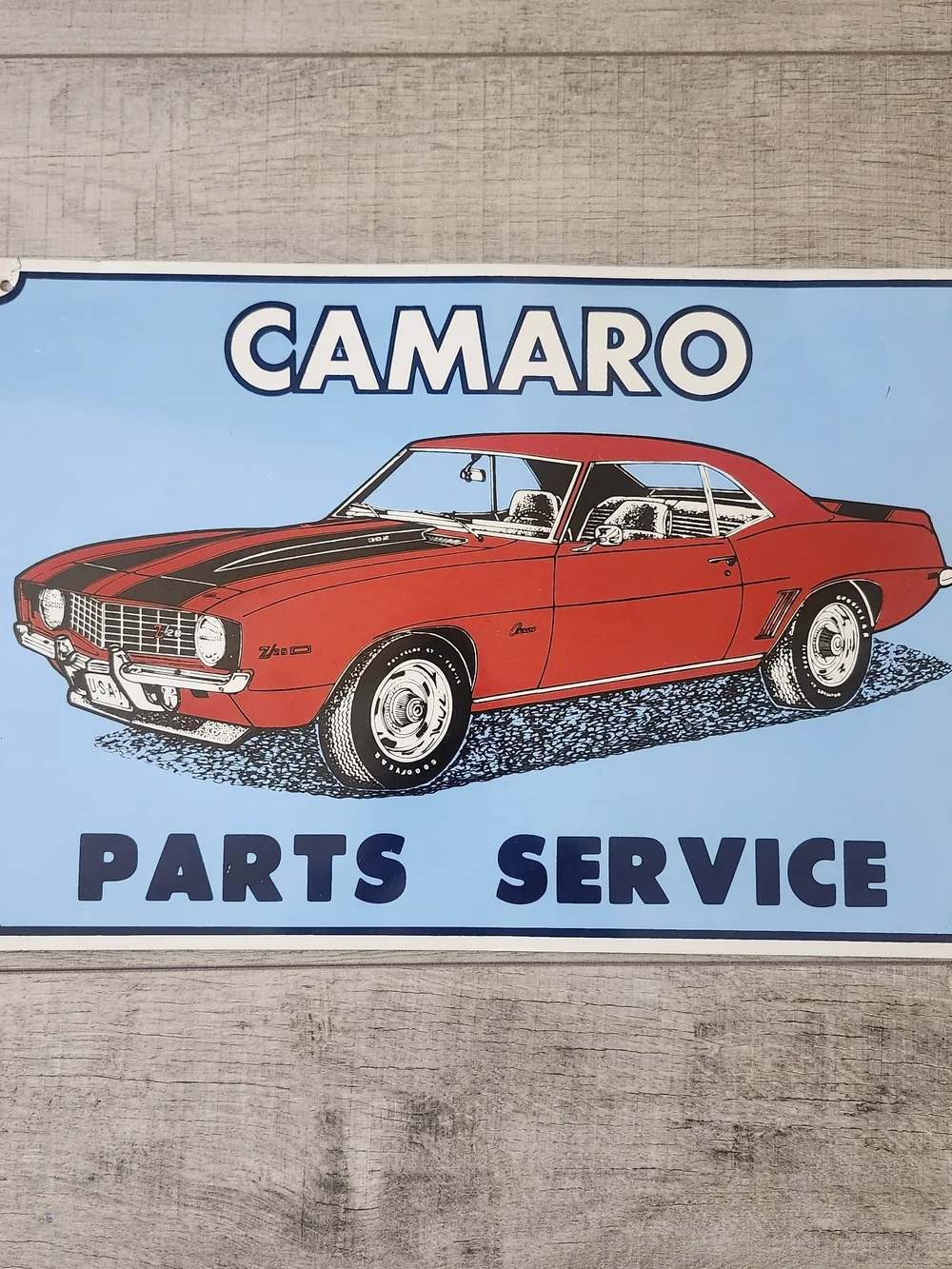 1969 Chevrolet Camaro Z28 Metal Sign - Parts & Service Retro Garage  12